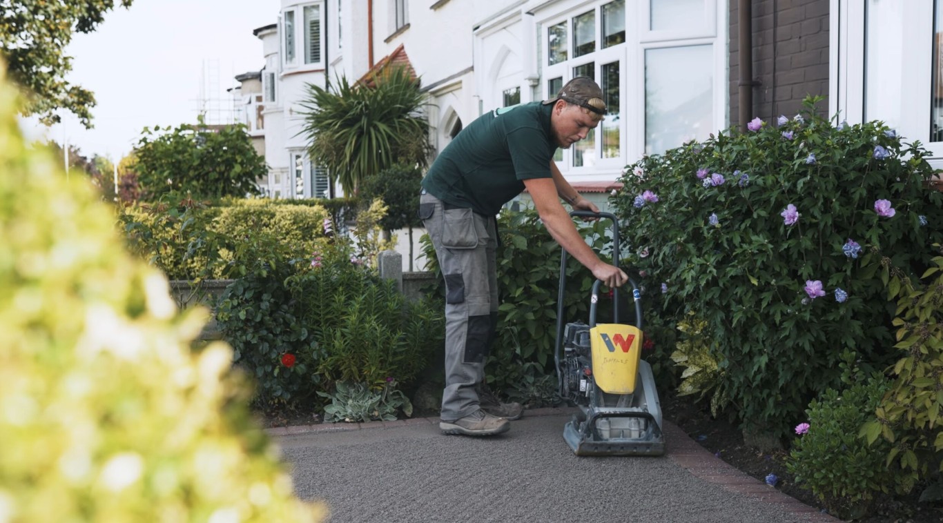 Commercial artificial grass installation in Canton, OH